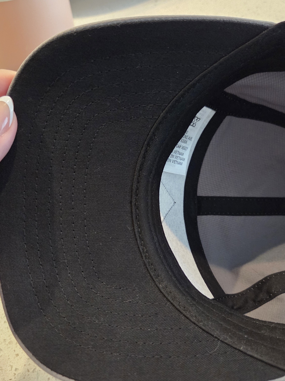 Fox Gray Five-Panel Hat with Triangle Logo - Picture 5 of 6